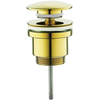 Донный клапан Raglo R600.01.23 click-clack Золото глянцевое — фото 1, Донные клапаны