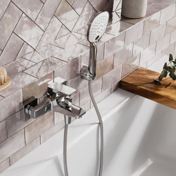 Salm 2701 Смеситель для ванны с коротким изливом — фото 10, Смеситель для ванны