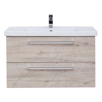 Тумба GIO, 100 см, подвесная, 2 ящика, дуб кантри — фото 3, Тумбы под раковину