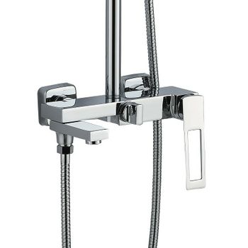 Душевая система Haiba HB24817 Хром — фото 5, Душевые стойки