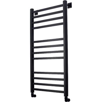 Водяной полотенцесушитель Comfysan Pioli-K W-10 100x50 014469 Черный матовый — фото 1, Водяные полотенцесушители