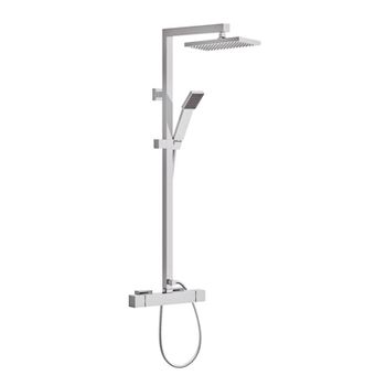 Душевой гарнитур Remer Qubica Thermo QT37 с термостатом Хром — фото 1, Душевые гарнитуры