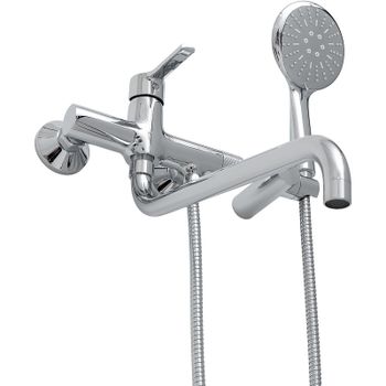 Смеситель для ванны Haiba HB22652 универсальный Хром — фото 8, Смеситель для ванны