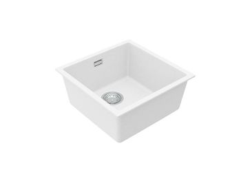 Мойка для кухни ALVEUS OMNI 20 GRANITAL ARCTIC-G11 450x450x198 с сифоном 1145083 — фото 2, Кухонные мойки