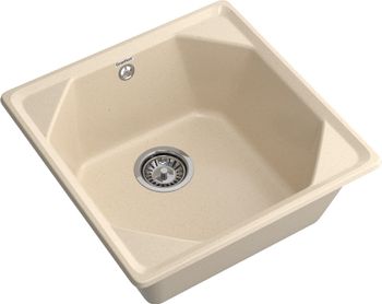 GRANFEST Мойка UNIQUE 500 1-чаша 500*500мм кашемир арт.GF- — фото 1, Кухонные мойки