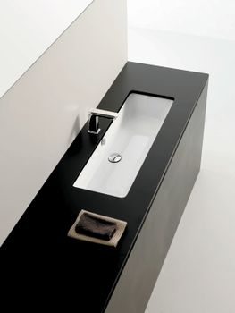 Раковина Artceram Gea 90 GEL002 01 00 Белая — фото 3, Раковины встраиваемые снизу