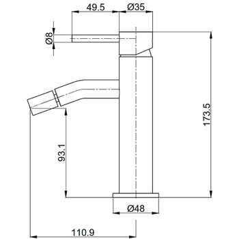 Смеситель для биде AQUAme Siena AQM6216CR Хром — фото 2, Смесители для биде