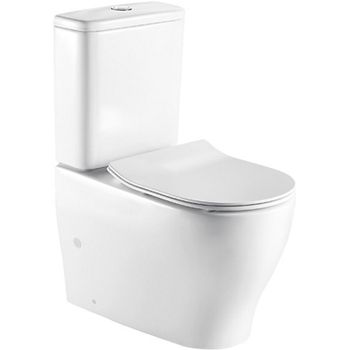 Унитаз компакт Azario AZ-2154 с бачком и сиденьем Микролифт — фото 1, Напольные унитазы