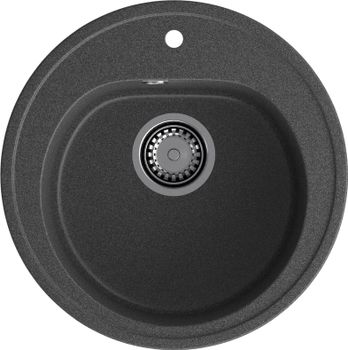 GRANFEST Мойка RONDO 510 1-чаша D-508мм графит арт.GF- — фото 2, Кухонные мойки
