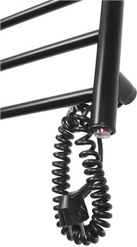 Электрический полотенцесушитель Domoterm Аврора DMT 109-6 40x80 EKR Черный матовый — фото 3, Электрические полотенцесушители