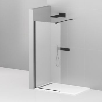 Душевая перегородка CEZARES LIBERTA-L-1-90-120-C-NERO — фото 2, Душевые перегородки