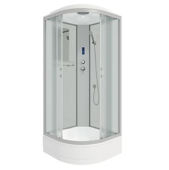 Душевая кабина Niagara Classic NG-3301-14P (90х90х215) средний поддон(26см),стекло матовое,4 места — фото 1, Душевые кабины