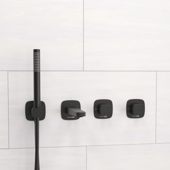 A9151.264.315.327.242.217 Встраиваемый комплект для ванны с лейкой и изливом — фото 1, Смеситель для ванны