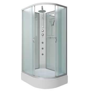 Душевая кабина Niagara Classic NG-33194-14LBKTG (110х90х210) средний поддон(26см),стекло матовое,4 м — фото 2, Душевые кабины