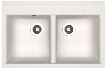 Dr.Gans Мойка "Астра" 780, белый СМс — фото 1, Кухонные мойки