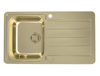 Мойка для кухни LINE MONARCH 20 COPPER 860X5001X в компл. с выпуском без сифона, — фото 1, Кухонные мойки