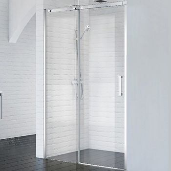 Душевая дверь BelBagno Acqua 140 ACQUA-BF-1-140-C-Cr профиль Хром стекло прозрачное — фото 1, Раздвижные душевые двери