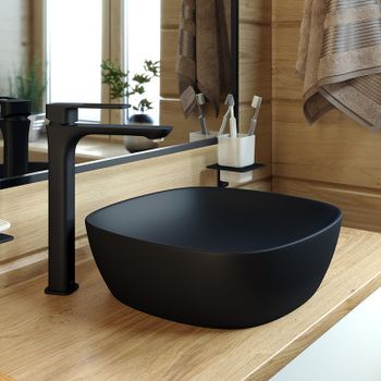 Смеситель для раковины Iddis Slide SLIBL01i01 Черный матовый — фото 4, Смесители для раковины