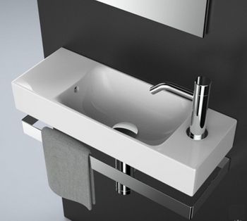 Раковина Artceram Brick 54 LML002 01 00 Белая — фото 3, Мини-раковины