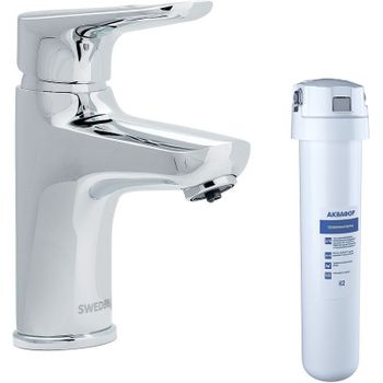 Смеситель для раковины Swedbe Venado Plus K1615S с фильтром Хром — фото 1, Смесители для раковины