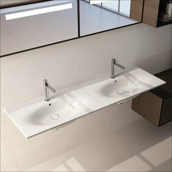 Раковина Hatria Le Fiabe 81 Y1AB01 Белая — фото 5, Раковины подвесные