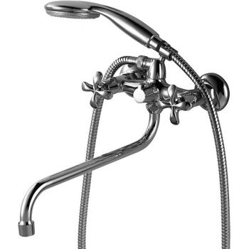 Смеситель для ванны Lemark Flora LM0151C универсальный Хром — фото 1, Смеситель для ванны