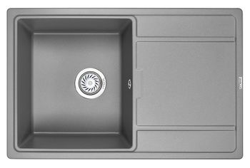 Granula-7804, АЛЮМИНИУМ, кухонная мойка, кварц — фото 1, Кухонные мойки