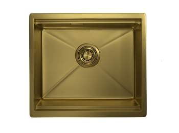 Granula-KS-5045U, ЗОЛОТО САТИН, стальная кухонная мойка KITCHEN SPACE — фото 1, Кухонные мойки