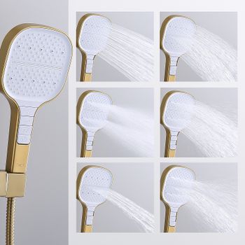 Душевая система Raglo R51.24.03 Золото матовое — фото 8, Душевые стойки