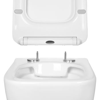 Унитаз подвесной безободковый AQUATEK ДЕЛЬТА 480 x 350 x 320 мм, тонкое сиденье с механизмом плавног — фото 9, Подвесные унитазы