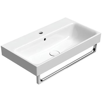 Раковина GSI Nubes 70 9687111 Белая — фото 4, Раковины встраиваемые сверху