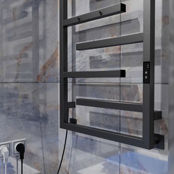 Электрический полотенцесушитель Altasan ЛабиринтПроф 80x50 ЛабиринтПроф5кр8050Г Графит — фото 3, Электрические полотенцесушители