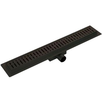 Душевой лоток Haiba 500x70 HB93500-7 с Черной матовой решеткой — фото 1, Душевые лотки