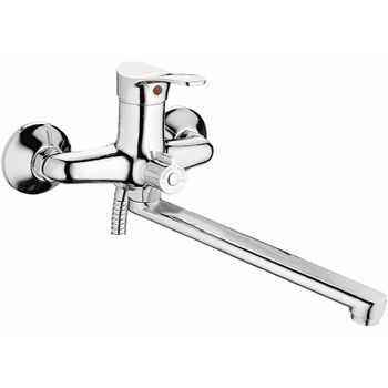 Смеситель для ванны Ledeme H14 2214L универсальный Хром — фото 1, Смеситель для ванны