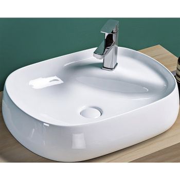 Раковина-чаша CeramaLux 59 72442 Белая — фото 1, Раковины накладные