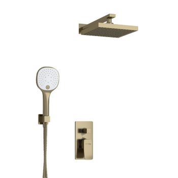 A16040 Встраиваемый комплект для душа с верхней душевой насадкой и лейкой — фото 3, Встраиваемые душевые комплекты