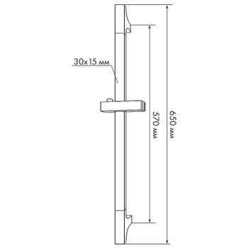 Товар: Душевая штанга Melodia della vita Stylish MKP25006BL Хром - фото 5 Душевая штанга Melodia della vita Stylish MKP25006BL Хром — фото 5, Штанги для душа