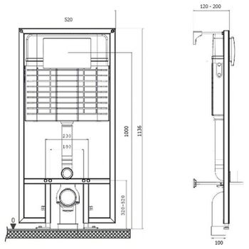 Инсталляция Bettoserb Sava Fix Slim SET40006468 для унитаза с клавишей смыва Хром матовый — фото 2, Инсталляции для унитазов