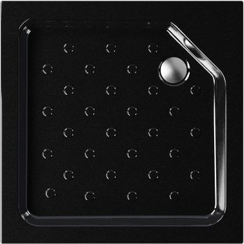 Акриловый поддон для душа Melodia della vita Square 80x80 MTYSQ8080Bk Черный — фото 1, Акриловые душевые поддоны