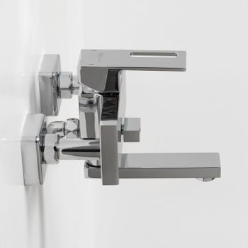 Alme 1501 Смеситель для ванны с коротким изливом — фото 9, Смеситель для ванны