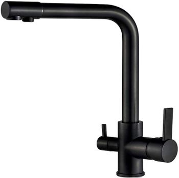 Смеситель для кухни ALMAes Izer AS-875-08 Черный матовый — фото 1, Смесители для кухни