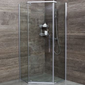 Душевой уголок Erlit Comfort 90х90 ER10109V-C1 профиль Хром стекло прозрачное — фото 2, Душевые уголки трапеция