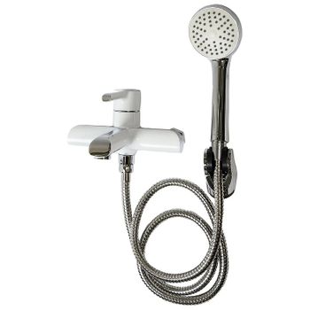 Смеситель для ванны Haiba HB60805-8 Белый Хром — фото 4, Смеситель для ванны