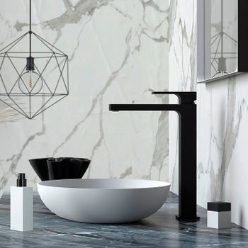 Смеситель для раковины Remer Absolute AU11LNO Черный матовый — фото 3, Смесители для раковины