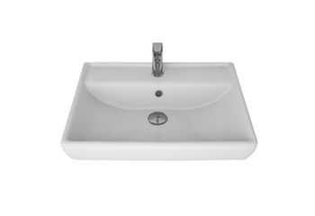 Q, 60 см, мебельный умывальник, керамический — фото 2, Мини-раковины