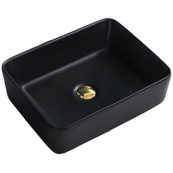 Раковина-чаша CeramaLux 47 9103MB Черная матовая — фото 1, Раковины накладные