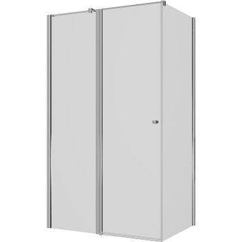 Душевой уголок Ambassador Nord 120х80 13011107 профиль Хром стекло прозрачное — фото 12, Прямоугольные душевые уголки