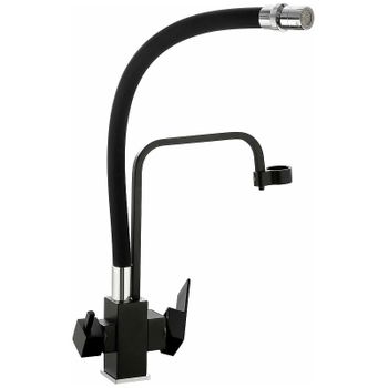 Смеситель для кухни Haiba HB76857 Черный — фото 5, Смесители для кухни