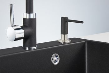 Granula-018 D, ЧЁРНЫЙ, ДОЗАТОР КУХОННЫЙ — фото 2, Дозаторы для кухонных моек