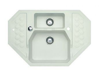 Мойка для кухни SENSUAL 30 GRANITAL+ ARCTIC-G11M 850x520x200; 1x с сифоном 1101462, — фото 1, Кухонные мойки